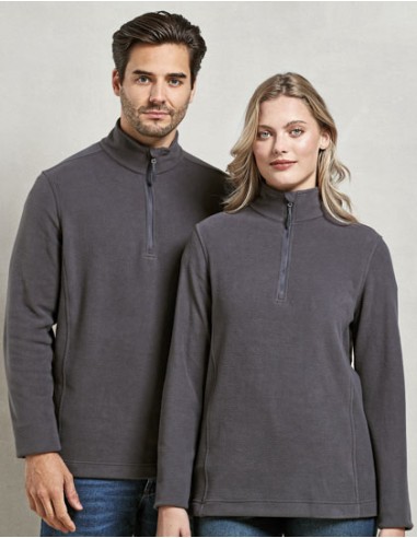 PRE-PR831-Unisex Recyclight 1/4 Zip Micro Fleece